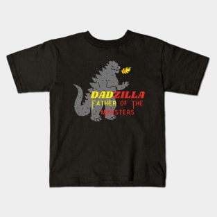 DADZILLA FATHER OF THE MONSTERS Kids T-Shirt